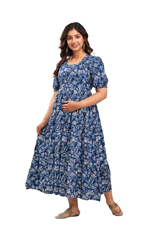 Printed Straight Kurti with Button Detailing